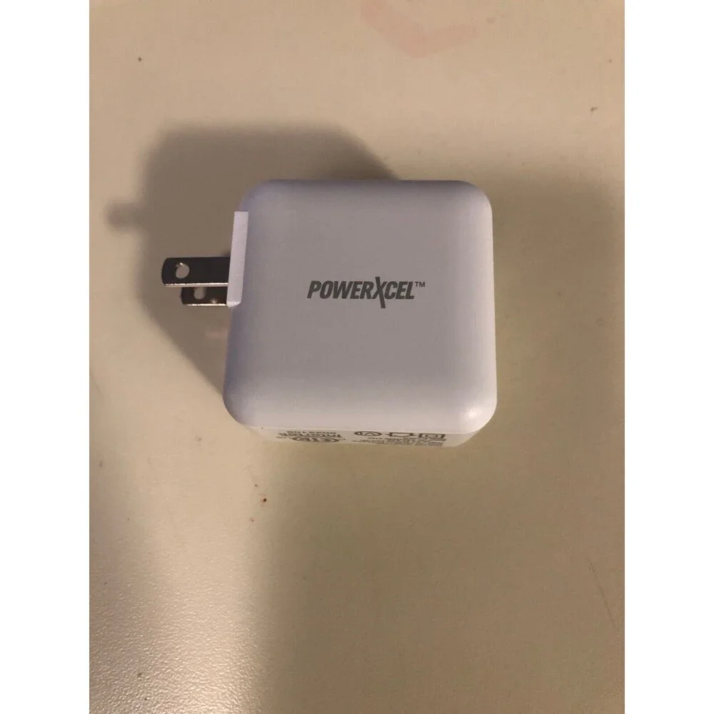 powerxcel charger white dual port
